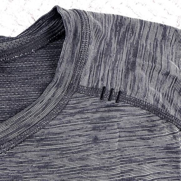 LULULEMON Heather Gray Long Sleeve Pullover In Mind Shirt Mens Medium - Picture 5 of 16
